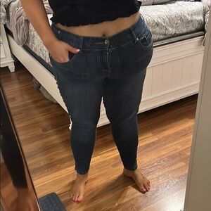 Torrid Blue Jeggings with Stretch and Slim Fit size 18